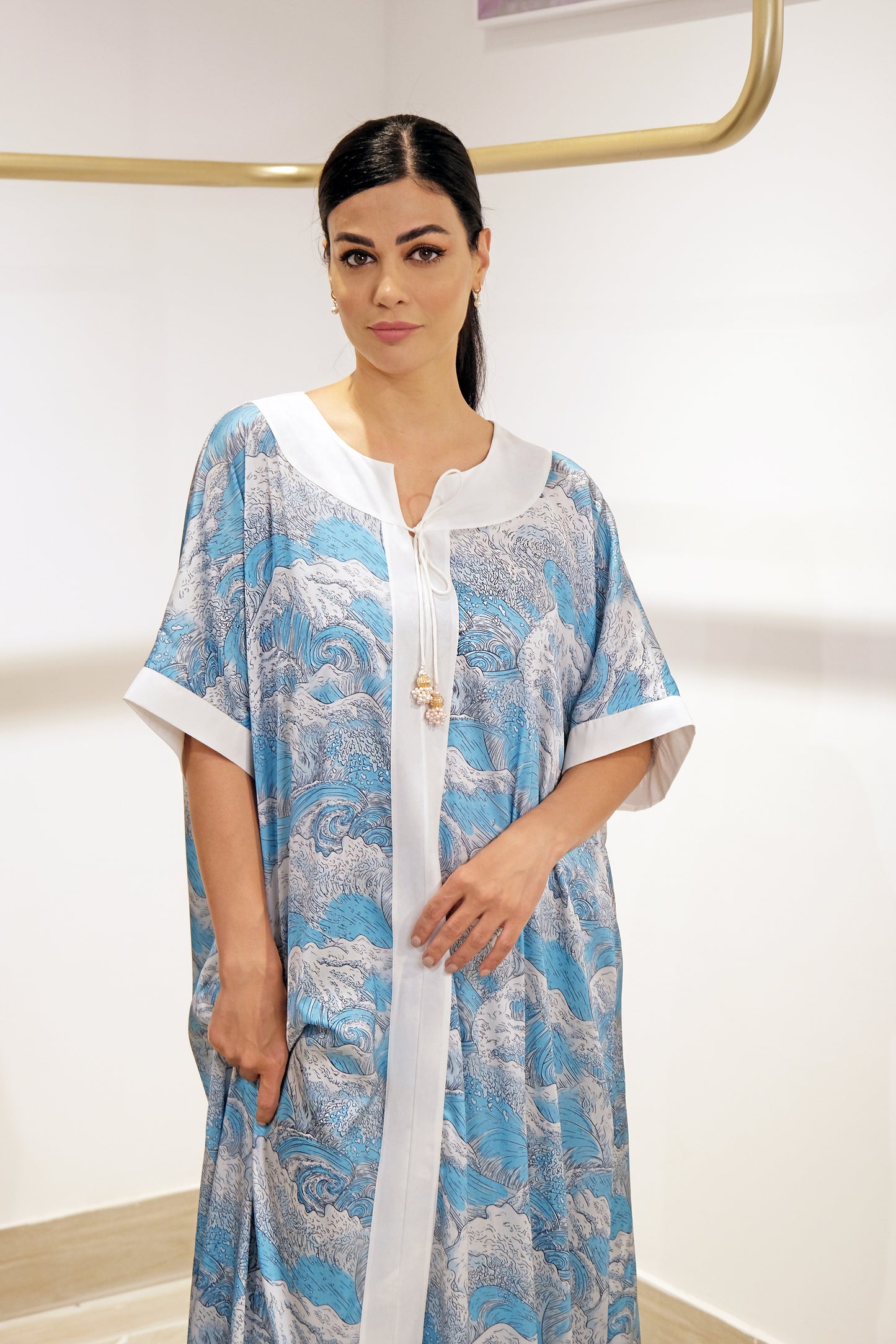 Silk Dress - Waves