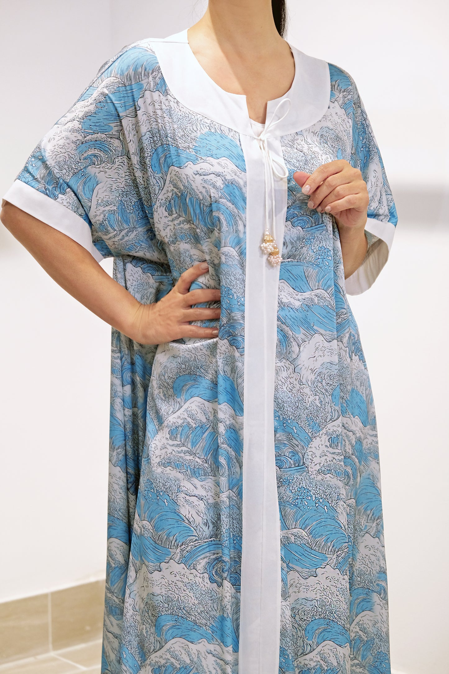 Silk Dress - Waves