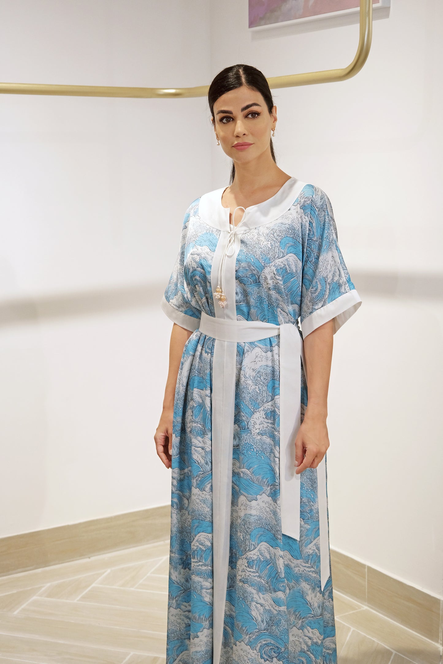 Silk Dress - Waves