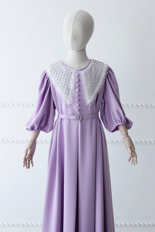 Eid 2022 Ages 10+ - Lavender - Organza Collar Dress W/Belt