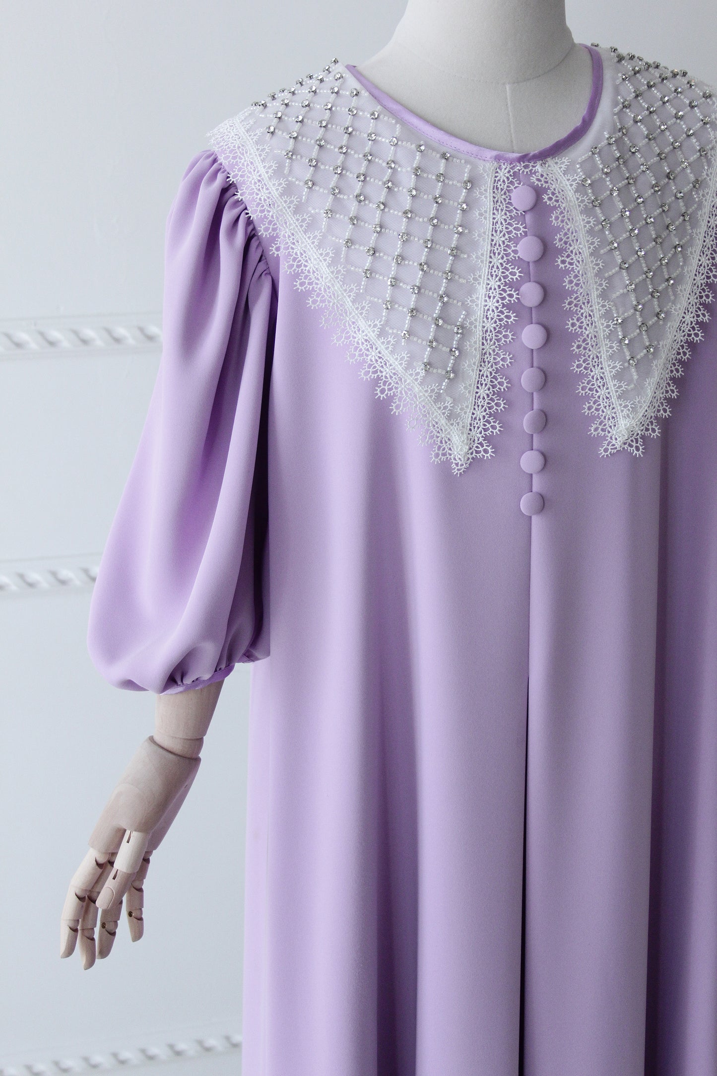 Eid 2022 Ages 10+ - Lavender - Organza Collar Dress W/Belt