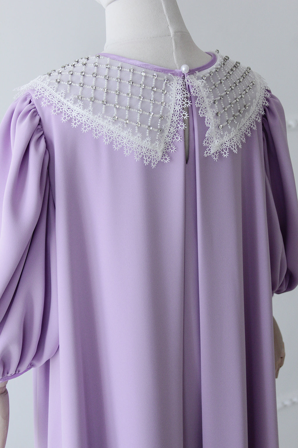 Eid 2022 Ages 10+ - Lavender - Organza Collar Dress W/Belt