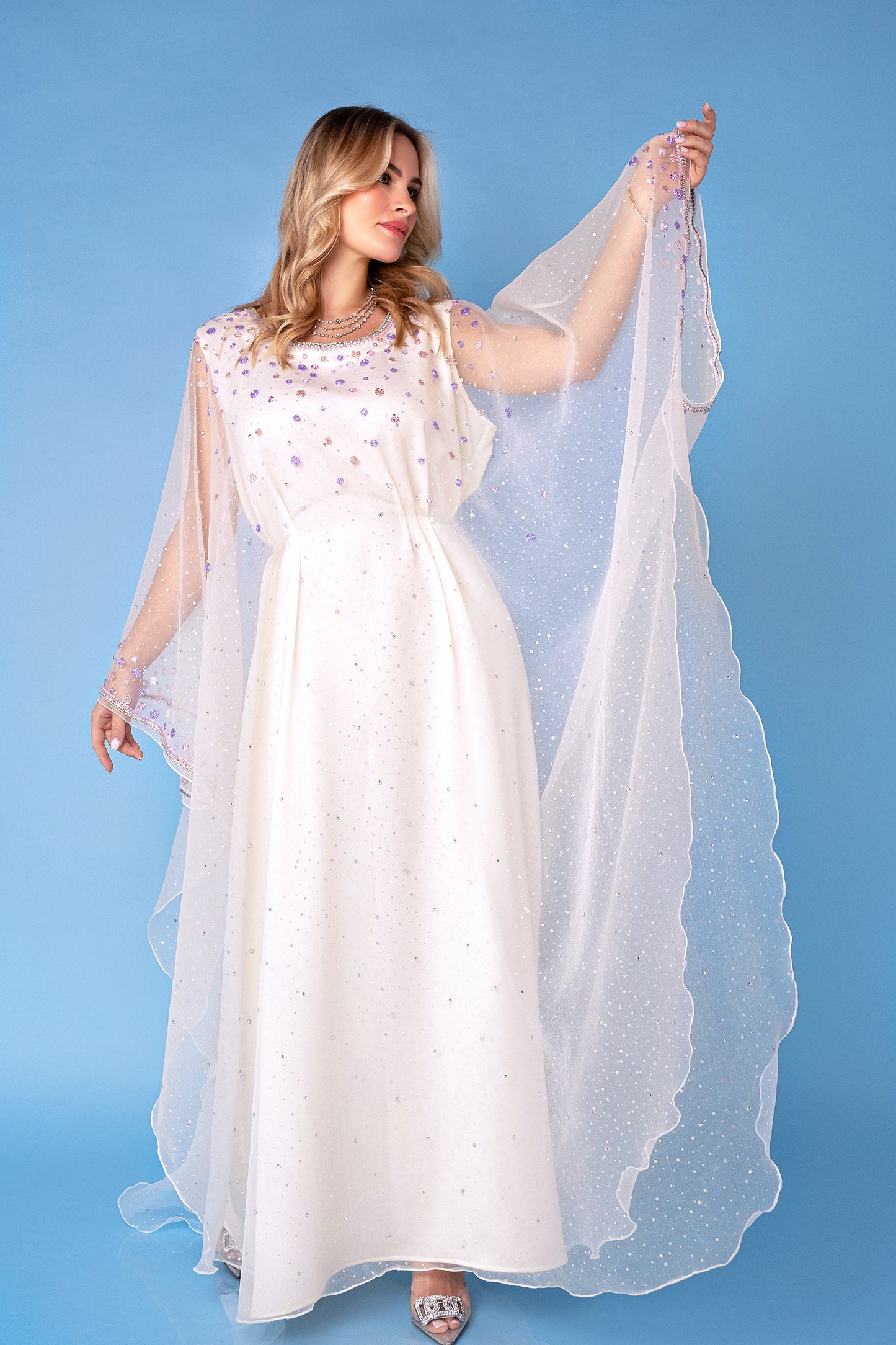 Pastel Modern Thobe - Off White