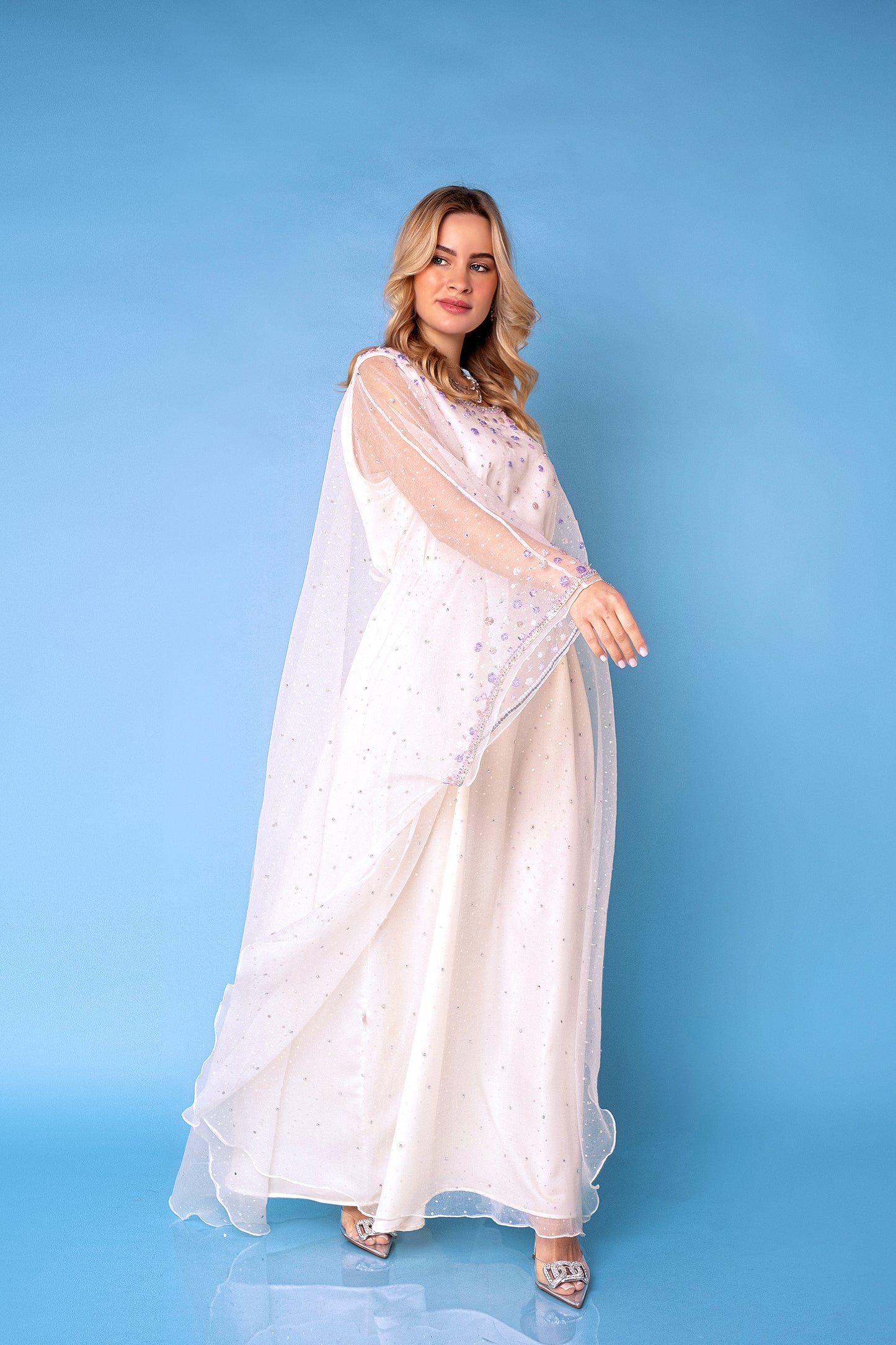 Pastel Modern Thobe - Off White