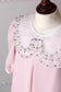 Eid 2023 - Light Pink - Organza Collar Dress W/Purse
