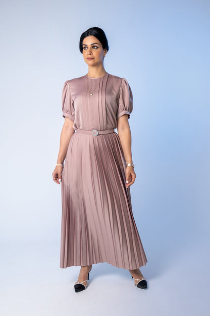 Pleated Skirt - Beige