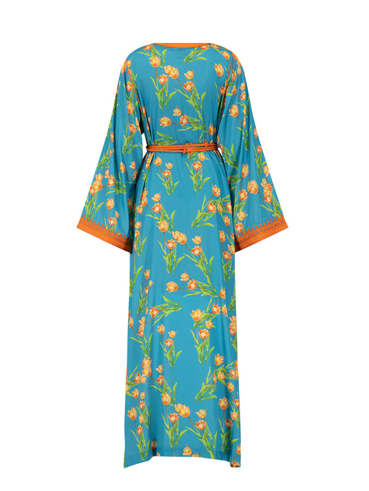 Moroccan Silk Kaftan 03