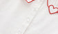 Heart Neck Solid Cotton Shirt