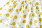 Collar sling dress with bow – Yellow