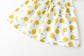 Collar sling dress with bow – Yellow